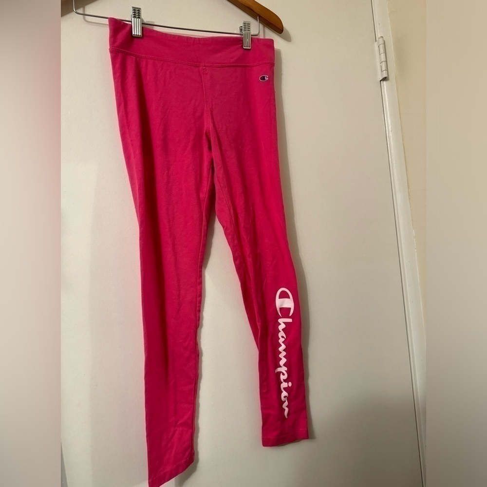 Champion Pink‎ girl’s leggings size Large